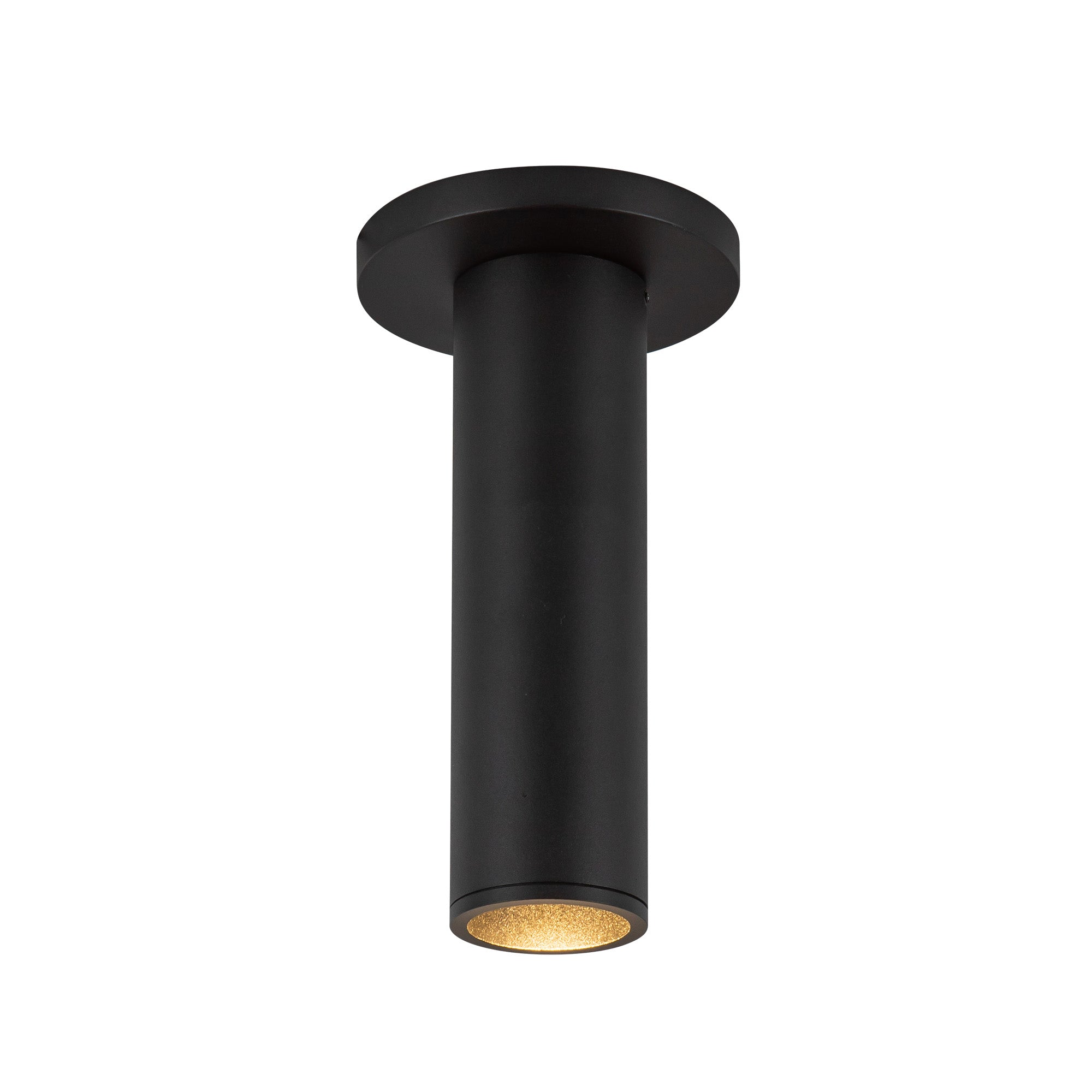 Lorna 8-in (2-in Dia.) 36 Degree Optic Black LED Ceiling Mount by KUZCO