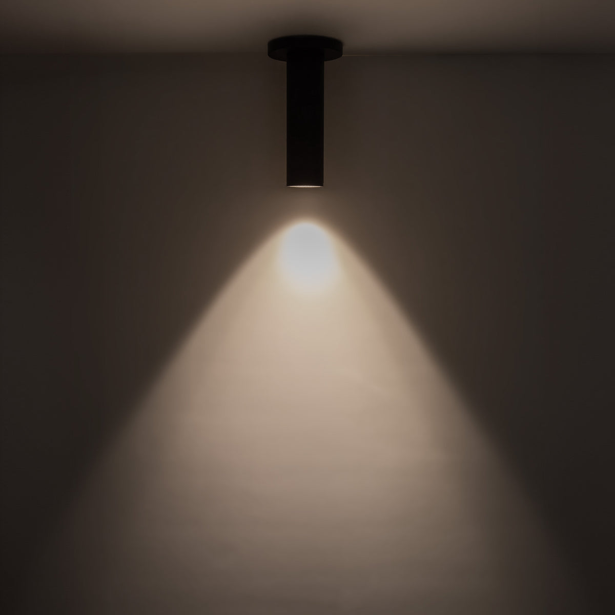 Lorna 8-in (2-in Dia.) 36 Degree Optic Black LED Ceiling Mount by KUZCO