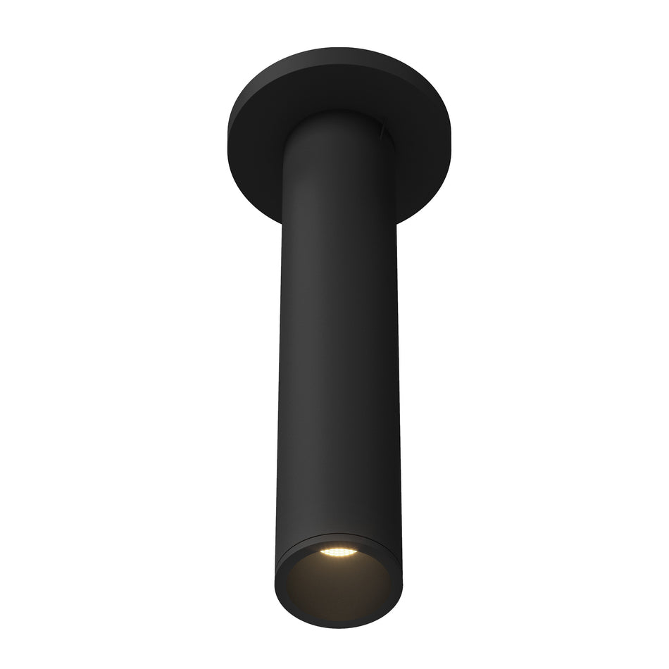 Lorna 12-in (2-in Dia.) 36 Degree Optic Black LED Ceiling Mount by KUZCO