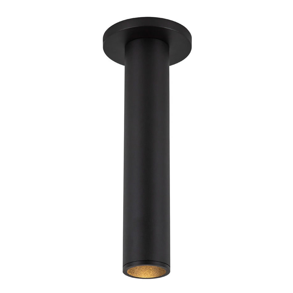 Lorna 12-in (2-in Dia.) 36 Degree Optic Black LED Ceiling Mount by KUZCO