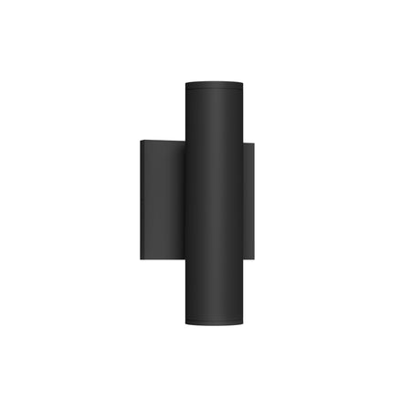 Lorna 9-in (2-in Dia.) 36 Degree Optic Black LED Wall Sconce Up/Down Light by KUZCO