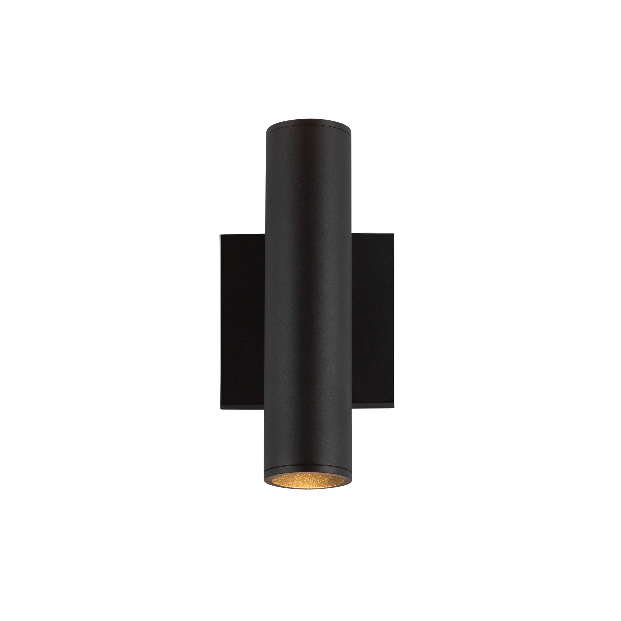 Lorna 9-in (2-in Dia.) 36 Degree Optic Black LED Wall Sconce Up/Down Light by KUZCO