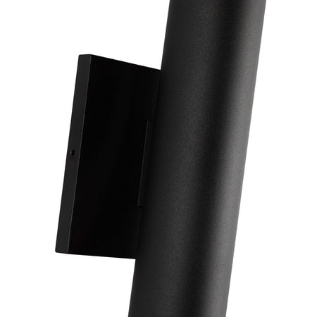 Lorna 9-in (2-in Dia.) 36 Degree Optic Black LED Wall Sconce Up/Down Light by KUZCO