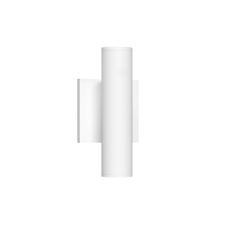 Lorna 9-in (2-in Dia.) 36 Degree Optic White LED Wall Sconce Up/Down Light by KUZCO