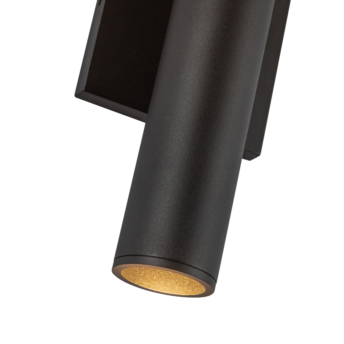 Lorna 12-in (2-in Dia.) 36 Degree Optic Black LED Wall Sconce Up/Down Light by KUZCO