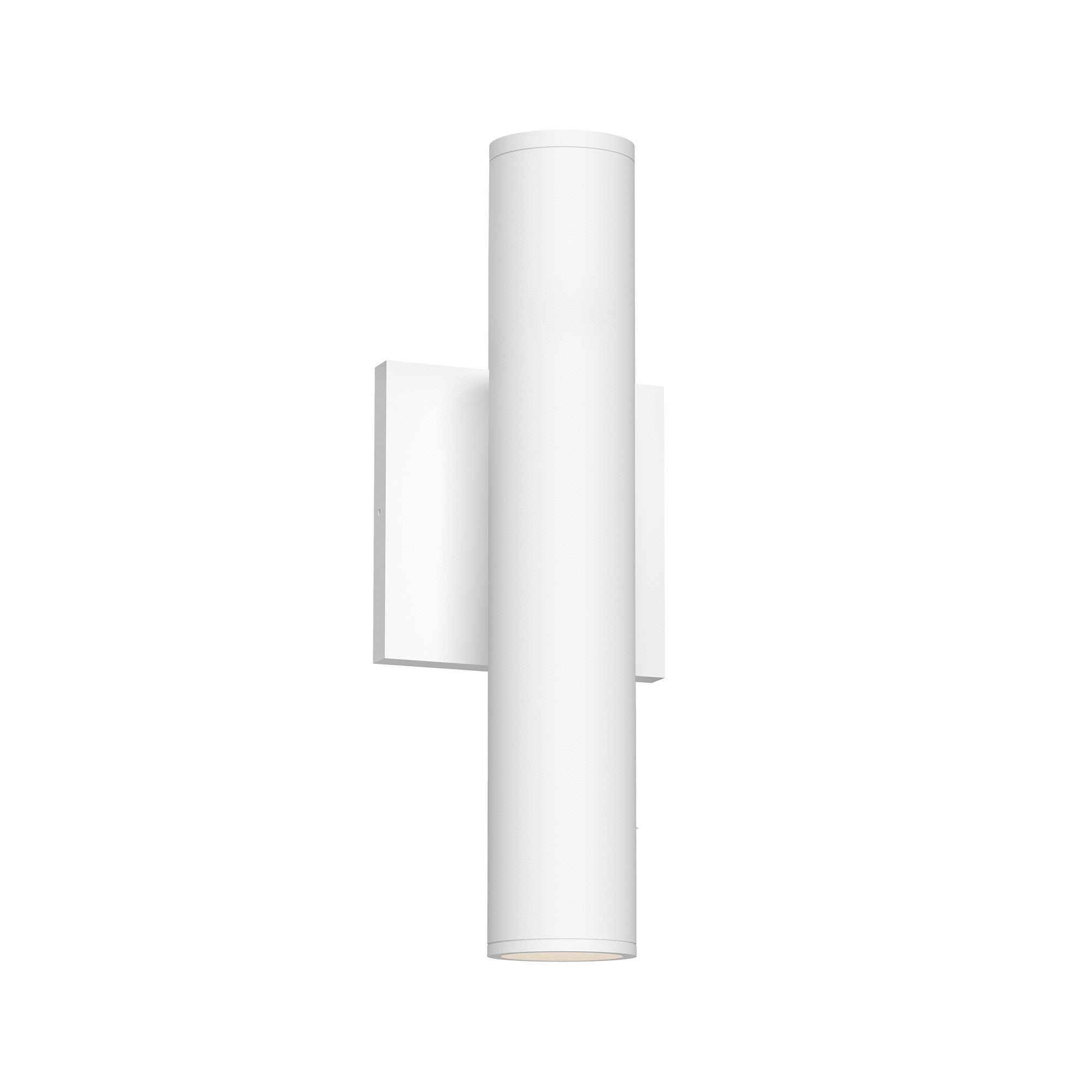 Lorna 12-in (2-in Dia.) 36 Degree Optic White LED Wall Sconce Up/Down Light by KUZCO