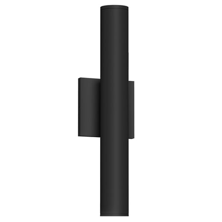 Lorna 16-in (2-in Dia.) 36 Degree Optic Black LED Wall Sconce Up/Down Light by KUZCO