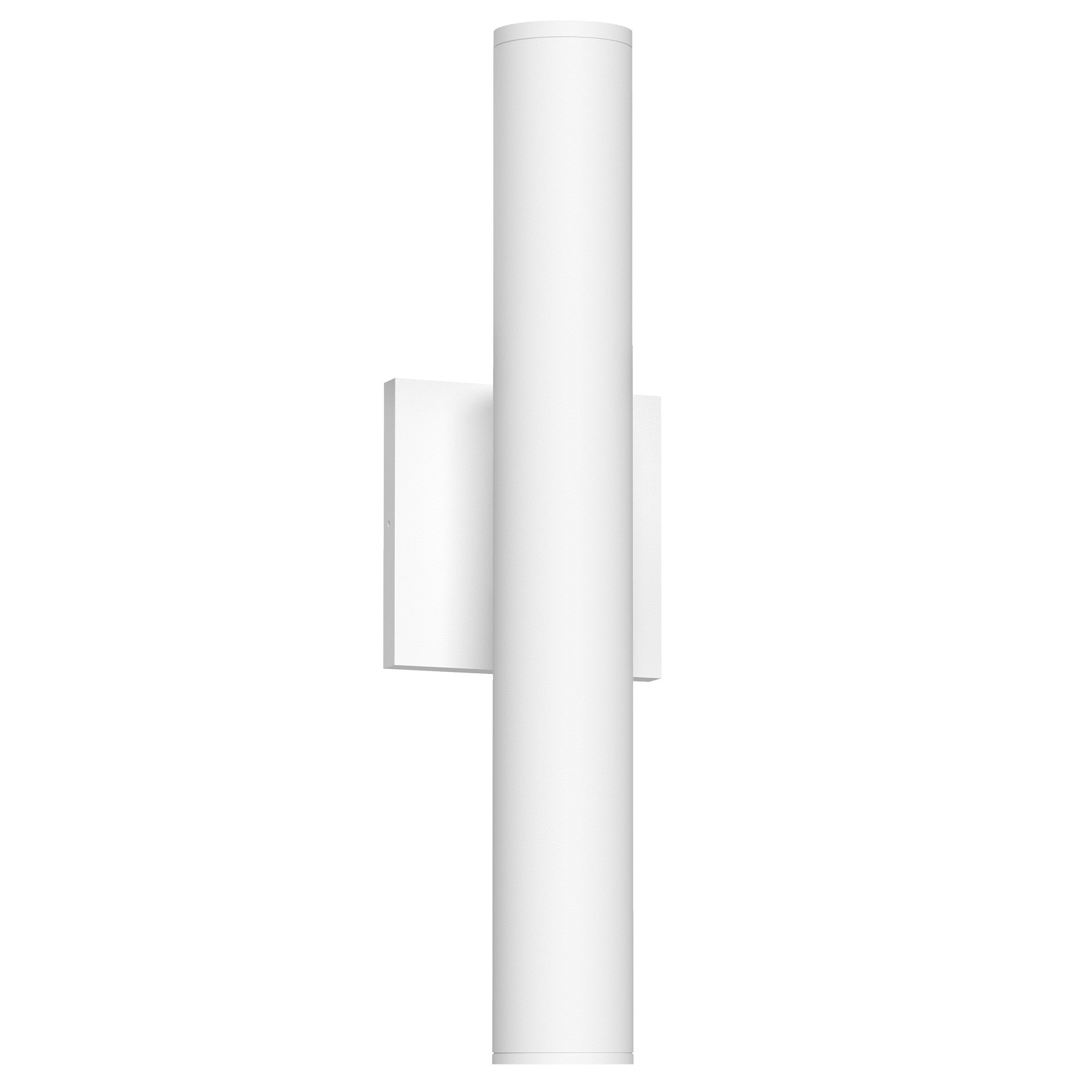 Lorna 16-in (2-in Dia.) 36 Degree Optic White LED Wall Sconce Up/Down Light by KUZCO
