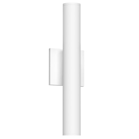 Lorna 16-in (2-in Dia.) 36 Degree Optic White LED Wall Sconce Up/Down Light by KUZCO