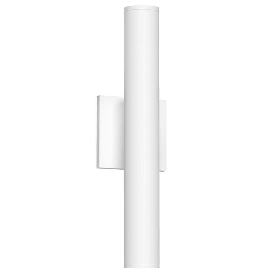 Lorna 16-in (2-in Dia.) 36 Degree Optic White LED Wall Sconce Up/Down Light by KUZCO