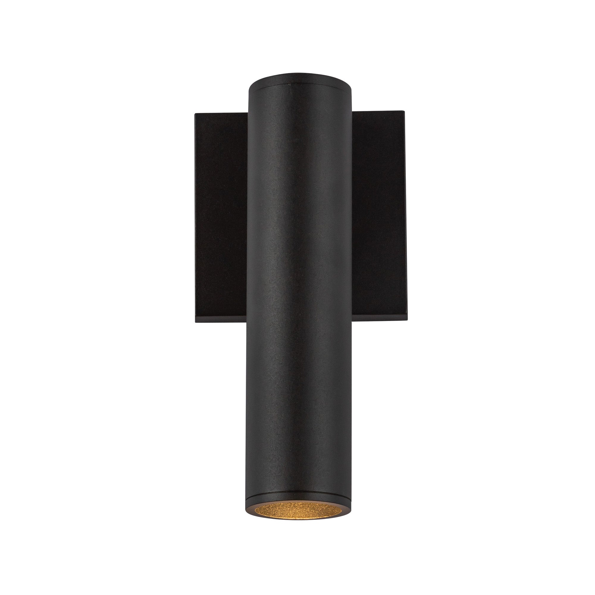 Lorna 9-in (2-in Dia.) 36 Degree Optic Black LED Wall Sconce by KUZCO