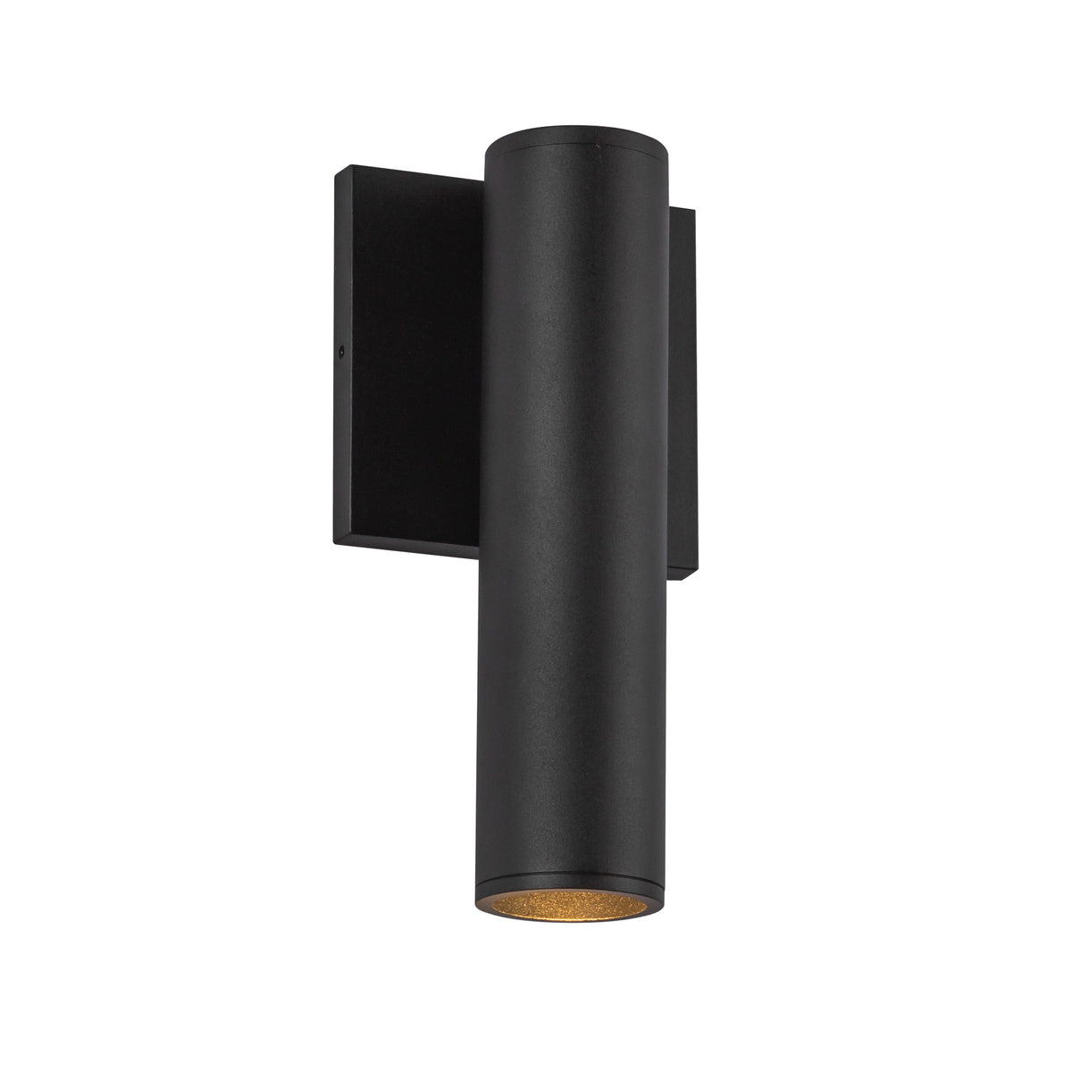 Lorna 9-in (2-in Dia.) 36 Degree Optic Black LED Wall Sconce by KUZCO