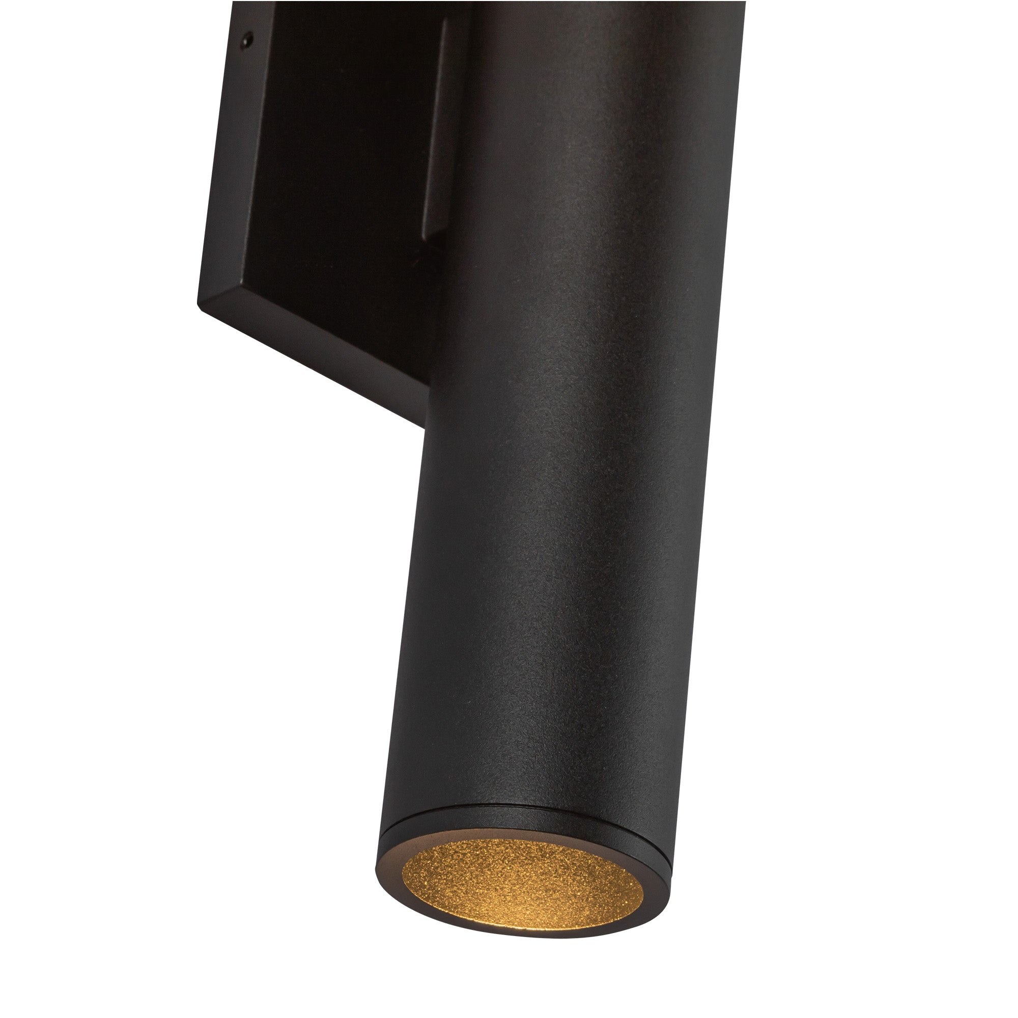Lorna 9-in (2-in Dia.) 36 Degree Optic Black LED Wall Sconce by KUZCO