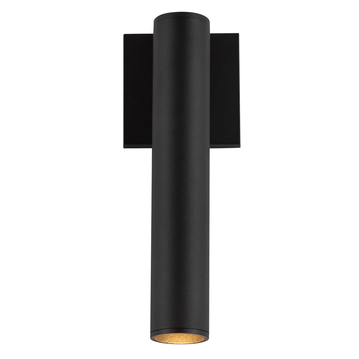 Lorna 12-in (2-in Dia.) 36 Degree Optic Black LED Wall Sconce by KUZCO