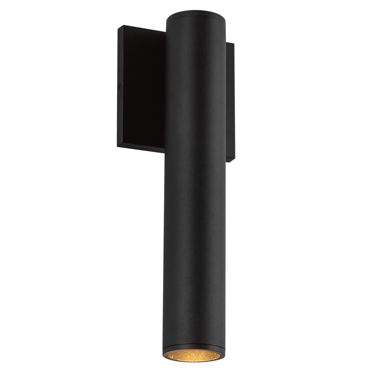 Lorna 12-in (2-in Dia.) 36 Degree Optic Black LED Wall Sconce by KUZCO