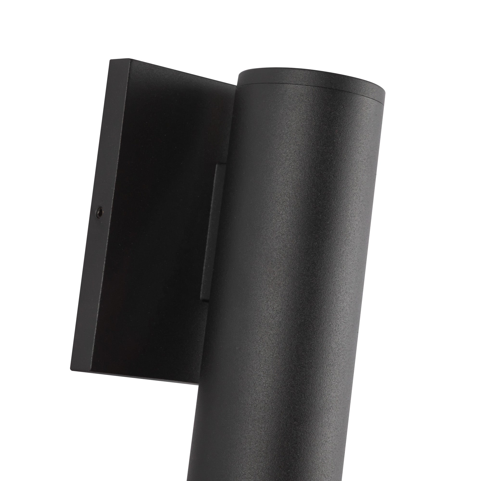 Lorna 12-in (2-in Dia.) 36 Degree Optic Black LED Wall Sconce by KUZCO