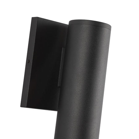 Lorna 12-in (2-in Dia.) 36 Degree Optic Black LED Wall Sconce by KUZCO
