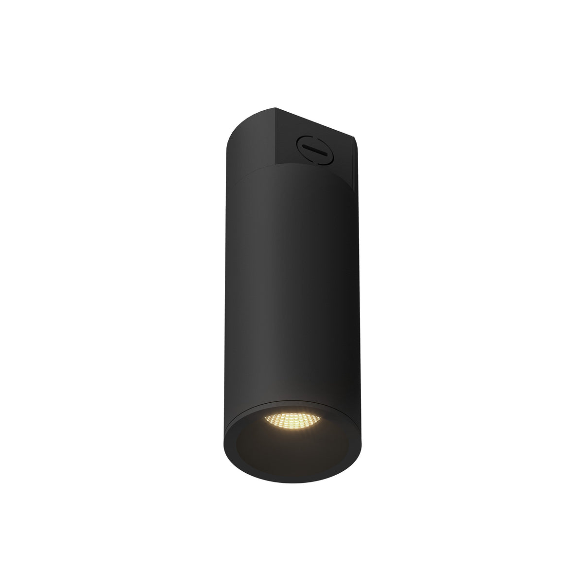 Lorna 10-in (3-in Dia.) 36 Degree Optic Black LED Concrete Ceiling Mount by KUZCO