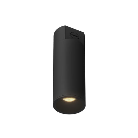 Lorna 10-in (3-in Dia.) 36 Degree Optic Black LED Concrete Ceiling Mount by KUZCO