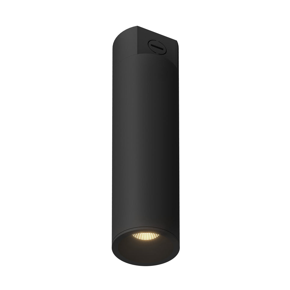 Lorna 14-in (3-in Dia.) 36 Degree Optic Black LED Concrete Ceiling Mount by KUZCO