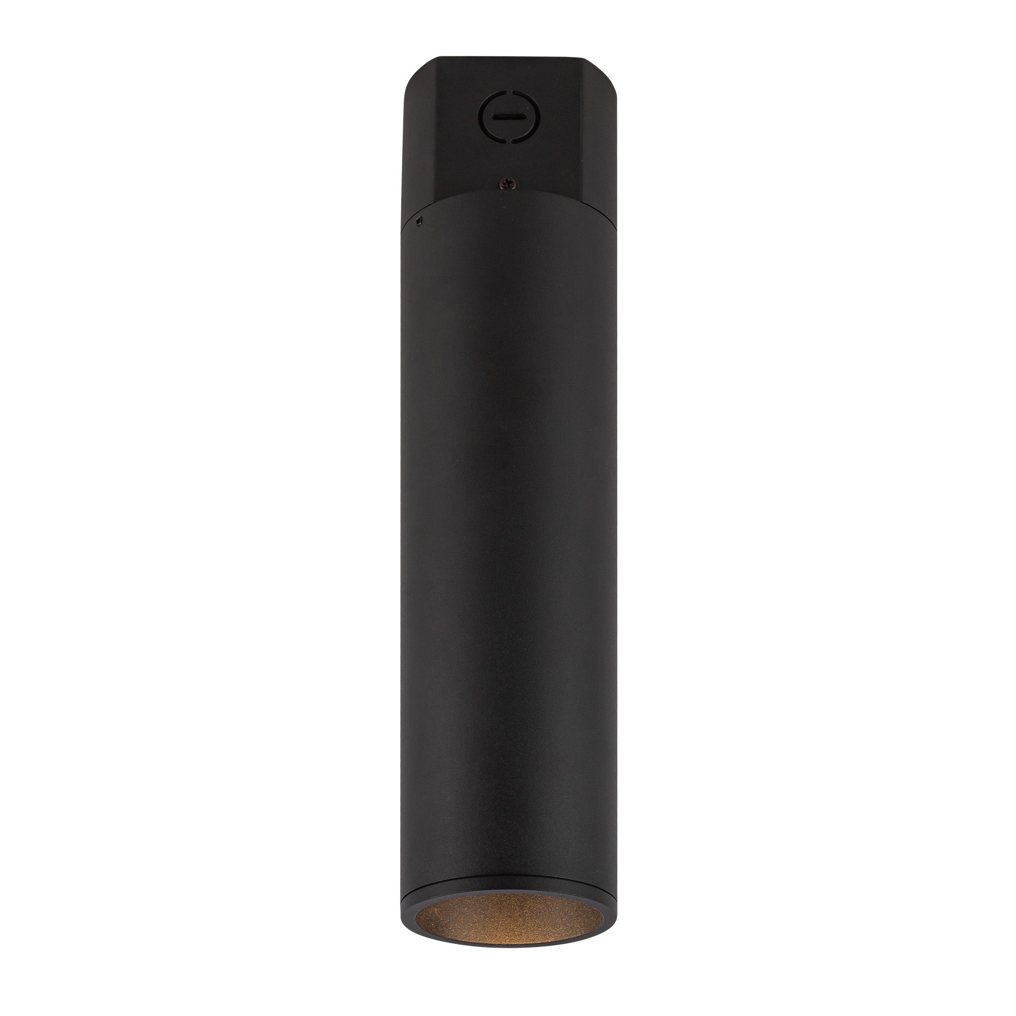Lorna 14-in (3-in Dia.) 36 Degree Optic Black LED Concrete Ceiling Mount by KUZCO