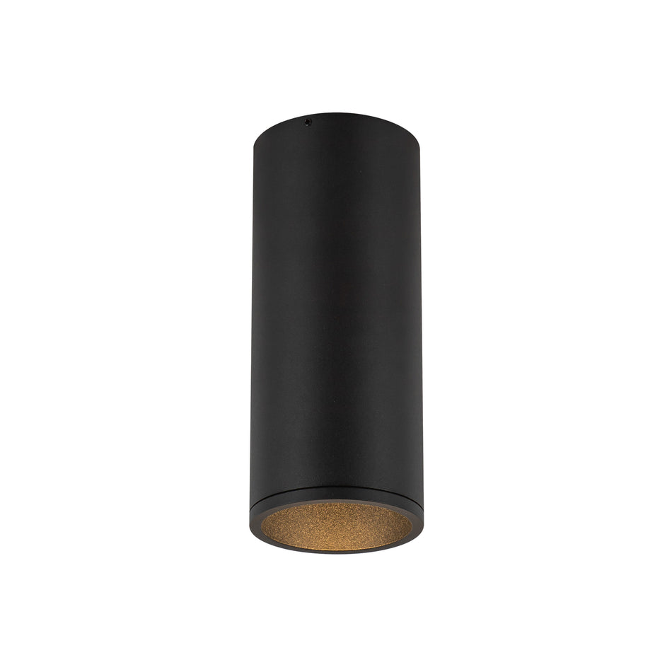 Lorna 7-in (3-in Dia.) 36 Degree Optic Black LED Flush Mount by KUZCO