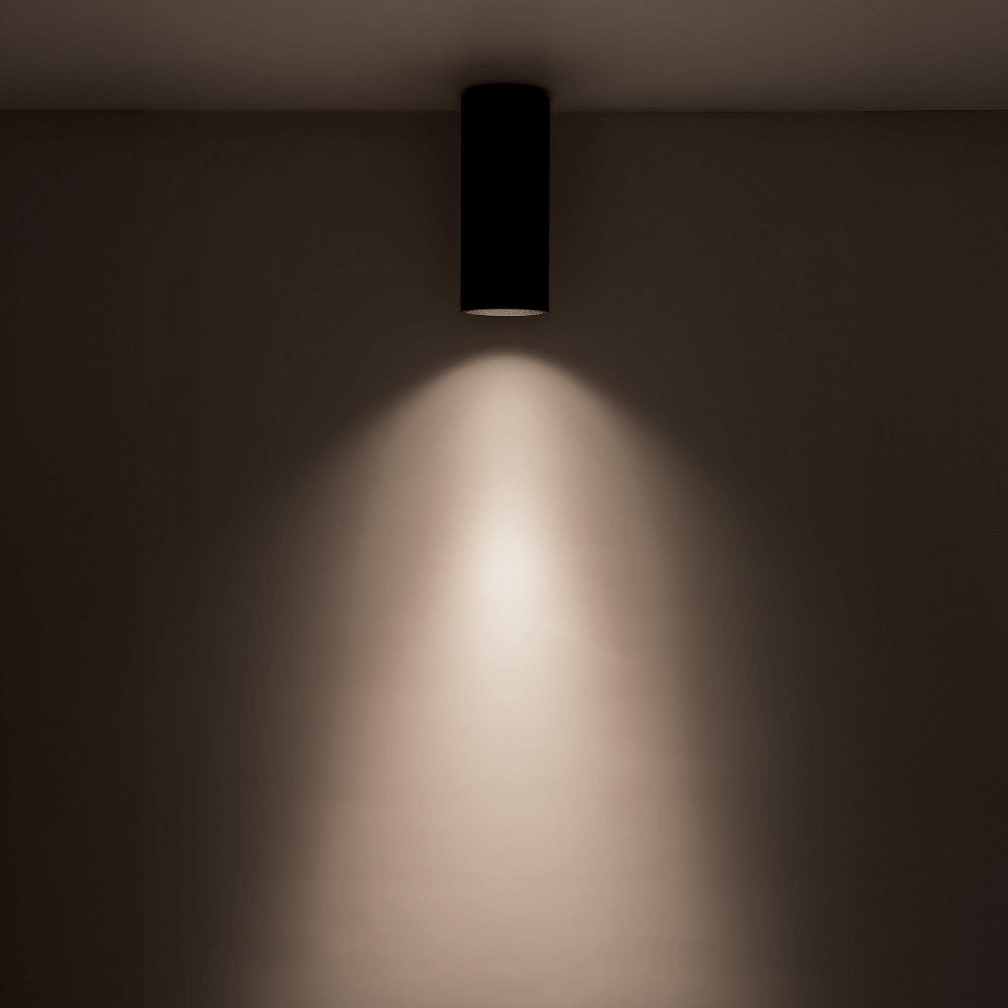 Lorna 7-in (3-in Dia.) 36 Degree Optic Black LED Flush Mount by KUZCO