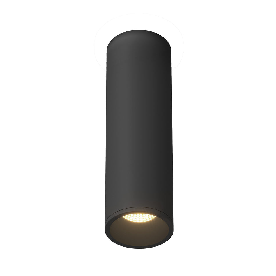 Lorna 11-in (3-in Dia.) 36 Degree Optic Black LED Flush Mount by KUZCO