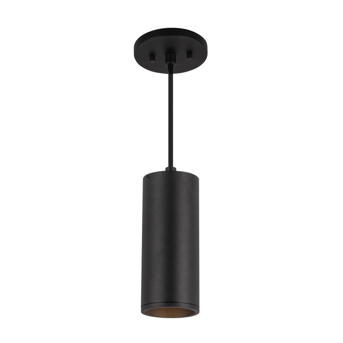 Lorna 8-in (3-in Dia.) 36 Degree Optic Black LED Pendant by KUZCO