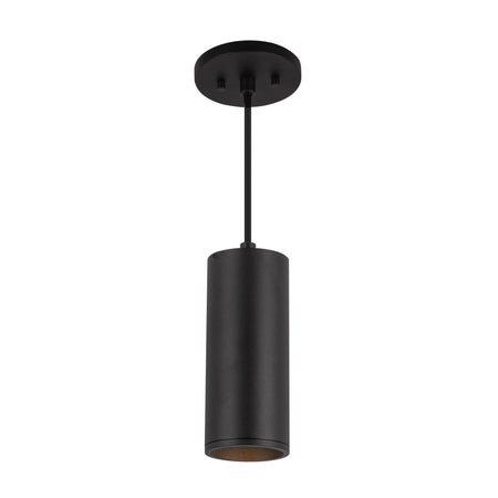 Lorna 8-in (3-in Dia.) 36 Degree Optic Black LED Pendant by KUZCO