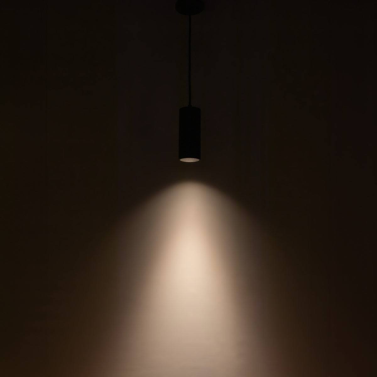 Lorna 8-in (3-in Dia.) 36 Degree Optic Black LED Pendant by KUZCO