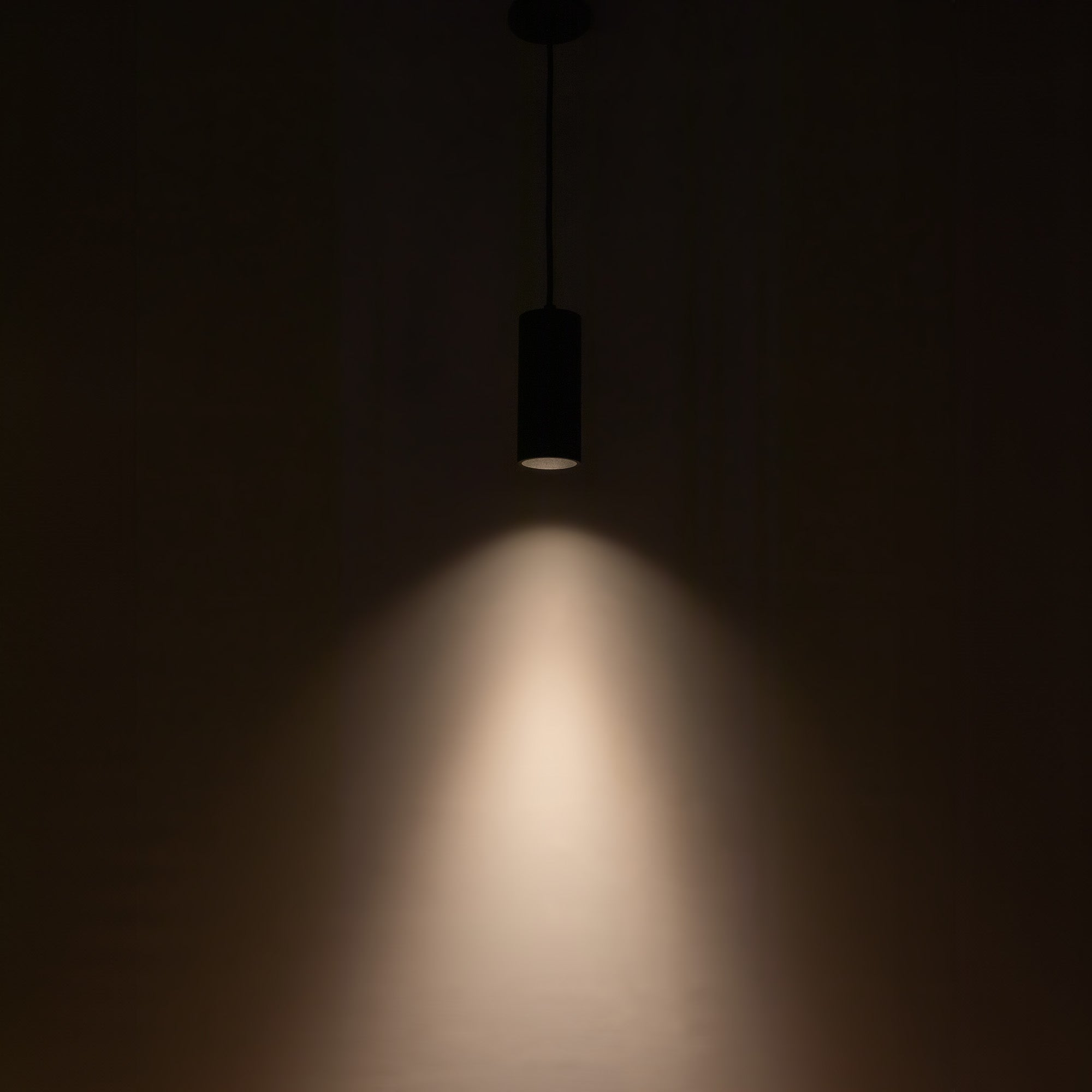 Lorna 8-in (3-in Dia.) 36 Degree Optic Black LED Pendant by KUZCO