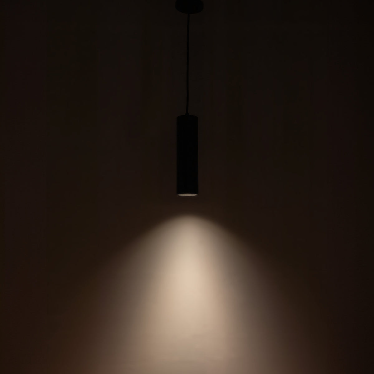 Lorna 12-in (3-in Dia.) 36 Degree Optic Black LED Pendant by KUZCO