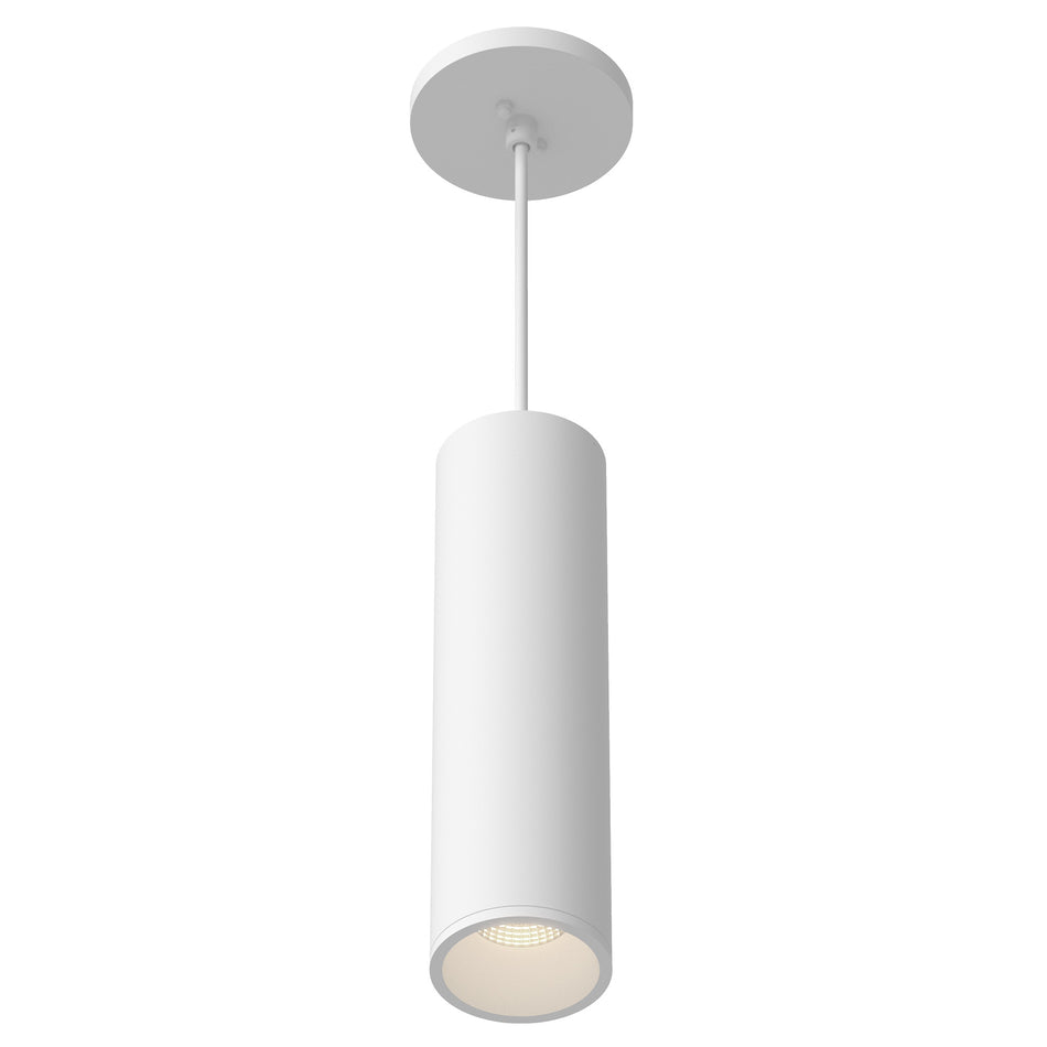 Lorna 12-in (3-in Dia.) 36 Degree Optic White LED Pendant by KUZCO
