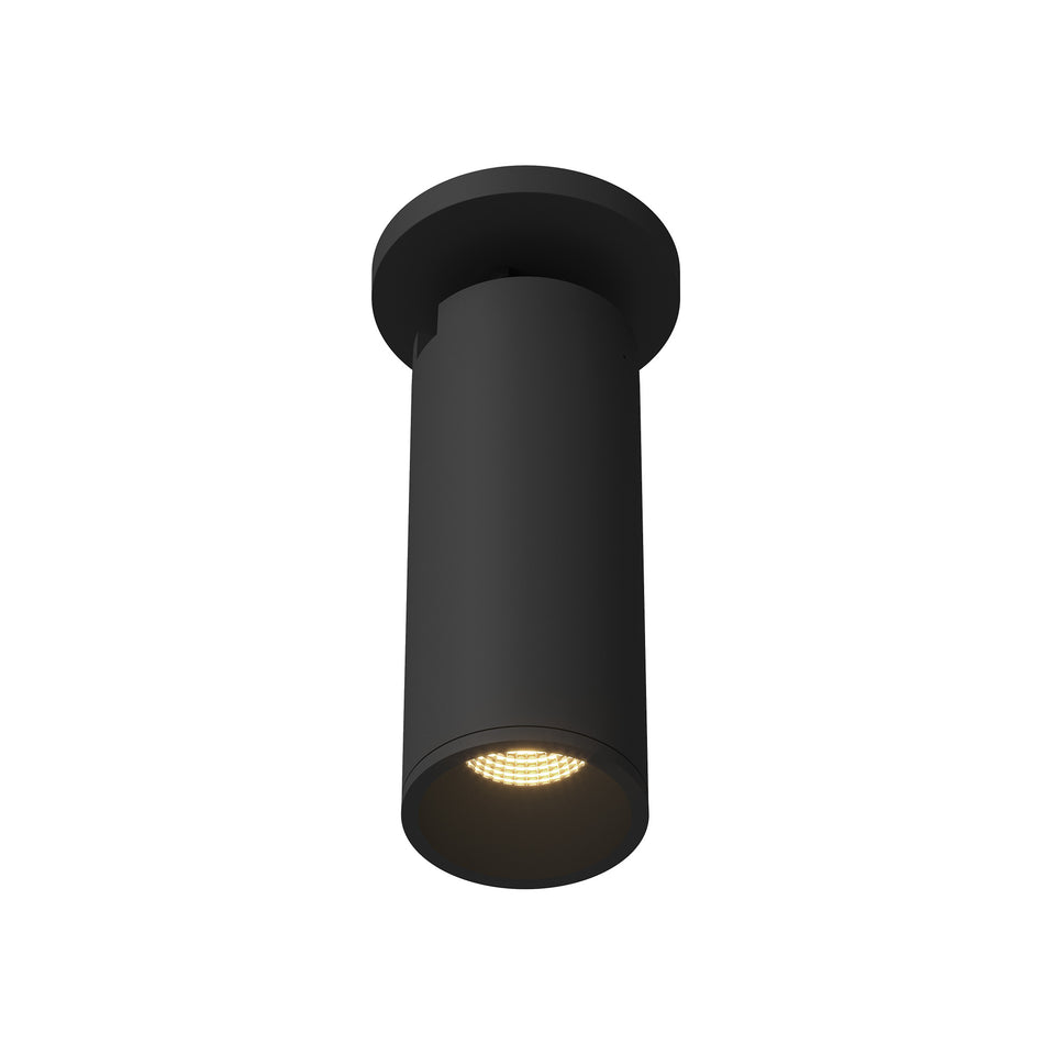 Lorna 9-in (3-in Dia.) 36 Degree Optic Black LED Adjustable Ceiling Mount by KUZCO