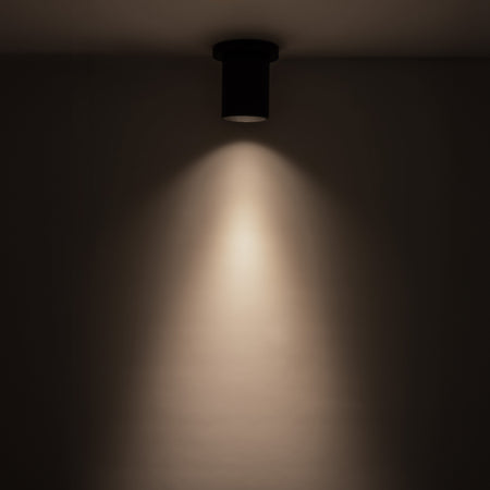 Lorna 4-in (3-in Dia.) 36 Degree Optic Black LED Ceiling Mount by KUZCO