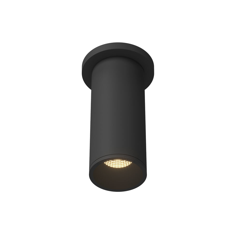 Lorna 8-in (3-in Dia.) 36 Degree Optic Black LED Ceiling Mount by KUZCO