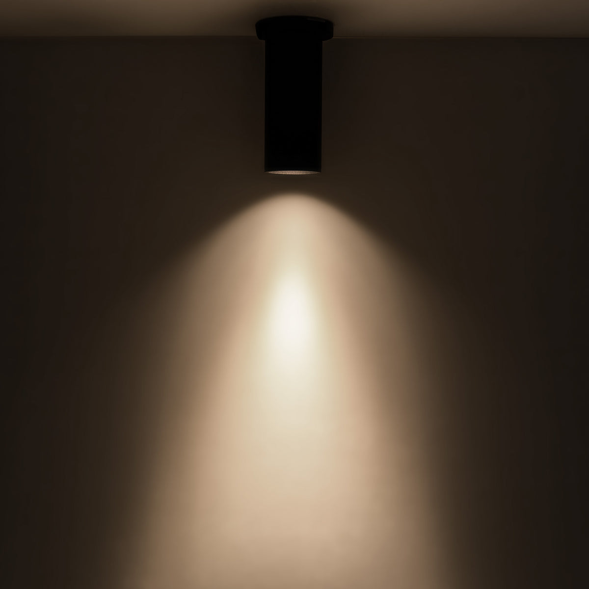 Lorna 8-in (3-in Dia.) 36 Degree Optic Black LED Ceiling Mount by KUZCO