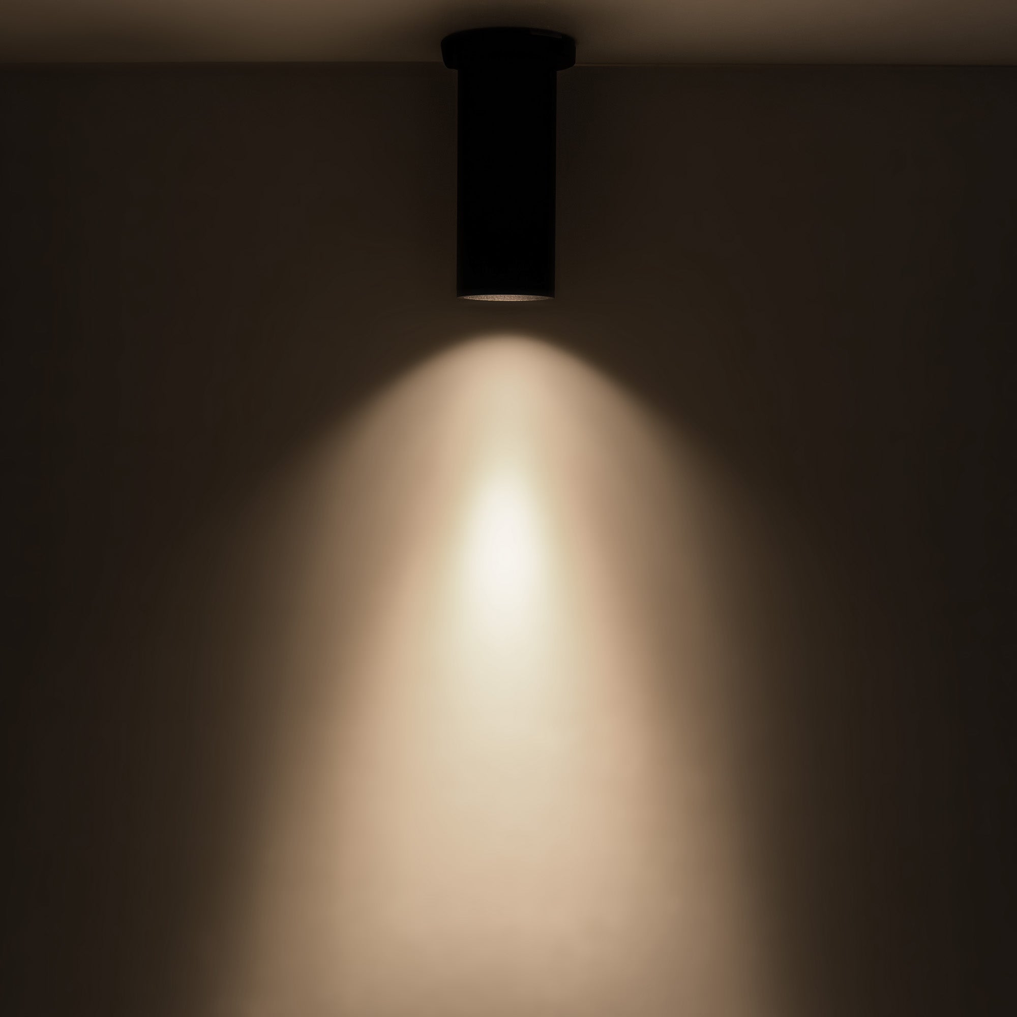 Lorna 8-in (3-in Dia.) 36 Degree Optic Black LED Ceiling Mount by KUZCO