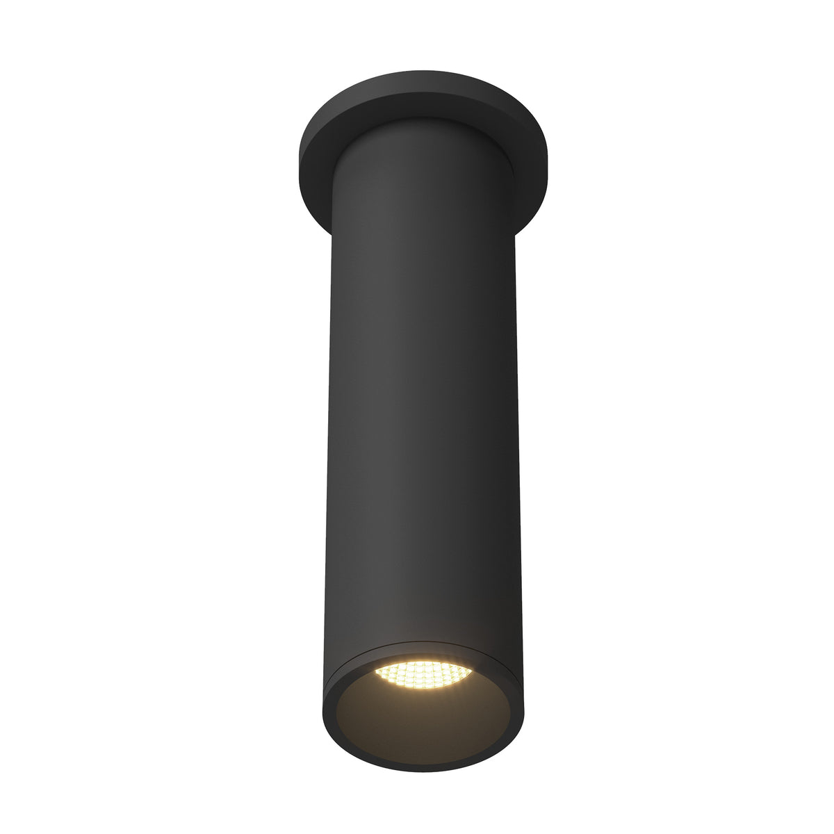 Lorna 12-in (3-in Dia.) 36 Degree Optic Black LED Ceiling Mount by KUZCO