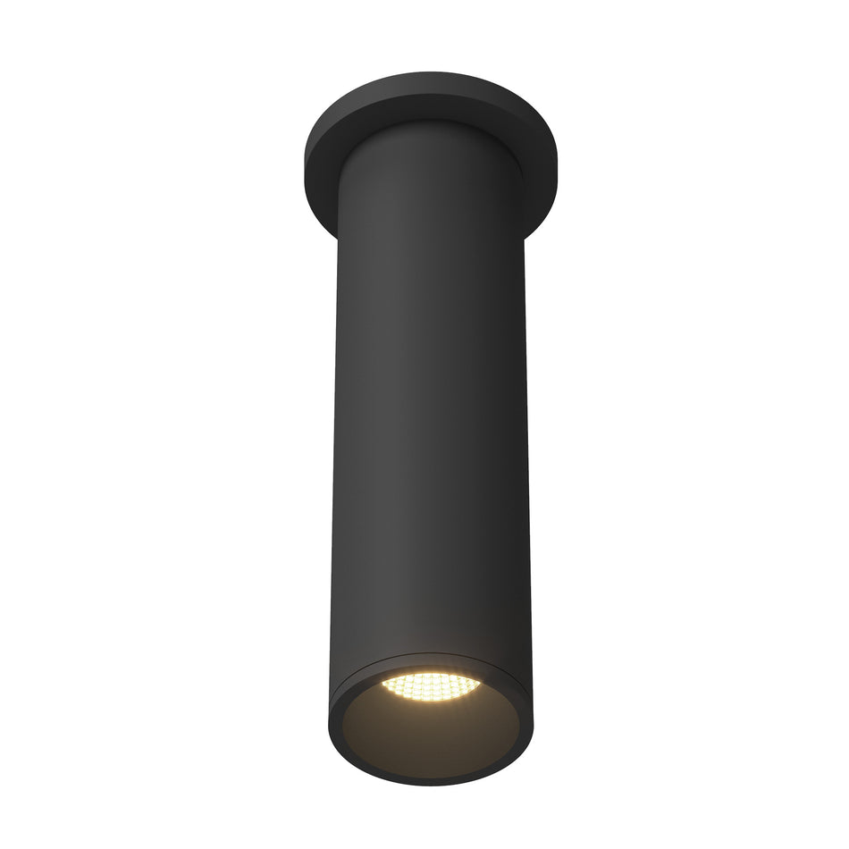 Lorna 12-in (3-in Dia.) 36 Degree Optic Black LED Ceiling Mount by KUZCO