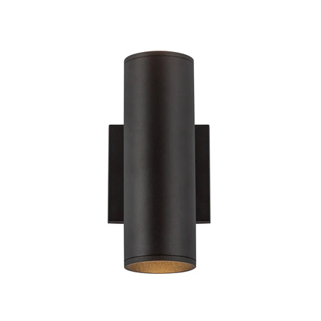 Lorna 9-in (3-in Dia.) 36 Degree Optic Black LED Wall Sconce Up/Down Light by KUZCO