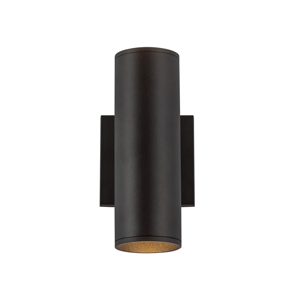 Lorna 9-in (3-in Dia.) 36 Degree Optic Black LED Wall Sconce Up/Down Light by KUZCO