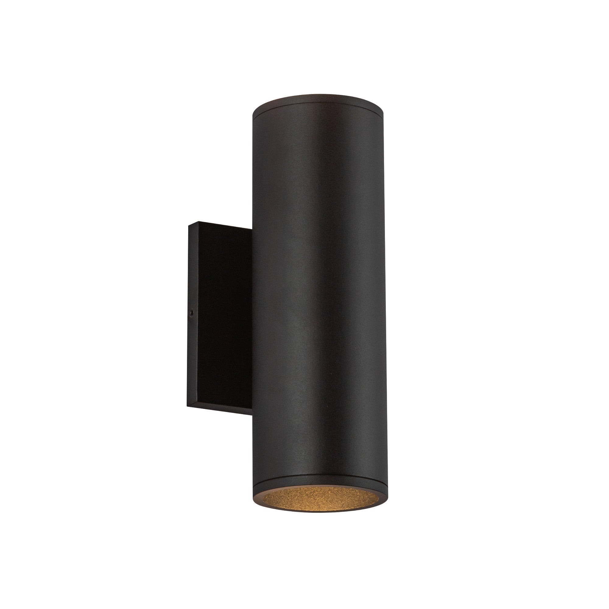 Lorna 9-in (3-in Dia.) 36 Degree Optic Black LED Wall Sconce Up/Down Light by KUZCO