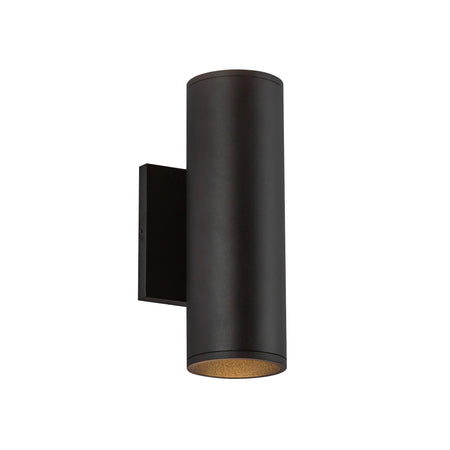 Lorna 9-in (3-in Dia.) 36 Degree Optic Black LED Wall Sconce Up/Down Light by KUZCO