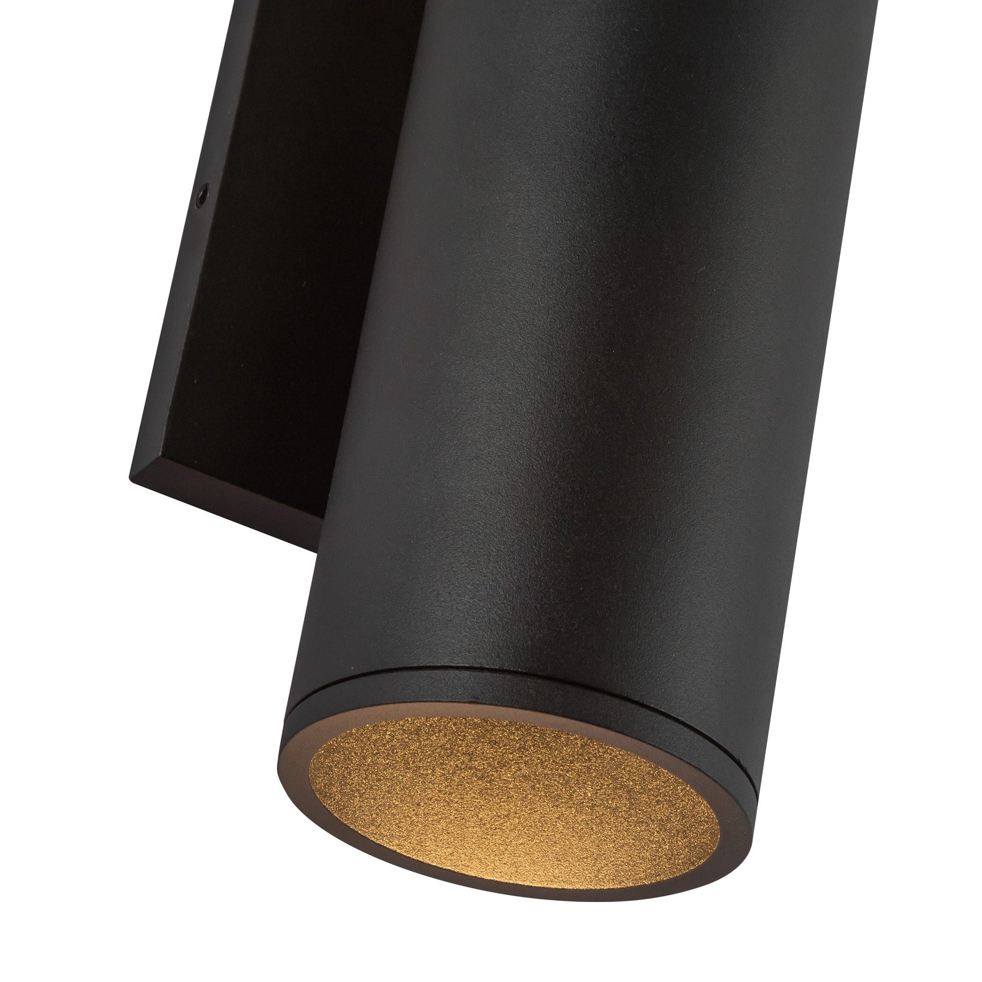 Lorna 9-in (3-in Dia.) 36 Degree Optic Black LED Wall Sconce Up/Down Light by KUZCO