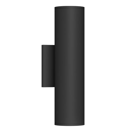 Lorna 12-in (3-in Dia.) 36 Degree Optic Black LED Wall Sconce Up/Down Light by KUZCO