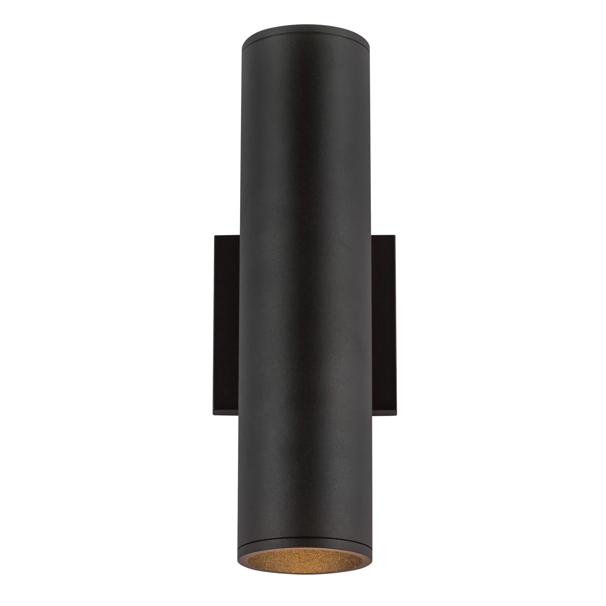 Lorna 12-in (3-in Dia.) 36 Degree Optic Black LED Wall Sconce Up/Down Light by KUZCO