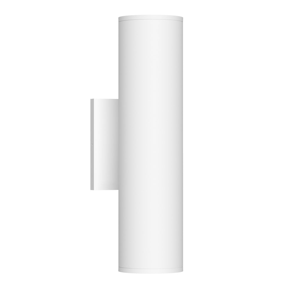 Lorna 12-in (3-in Dia.) 36 Degree Optic White LED Wall Sconce Up/Down Light by KUZCO