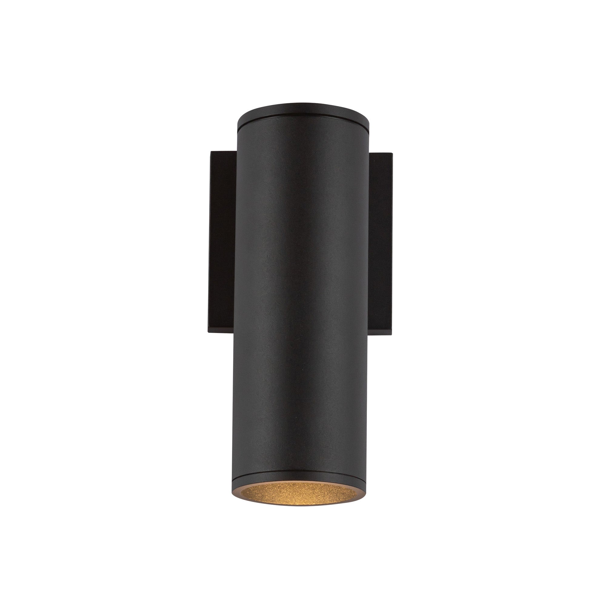Lorna 9-in (3-in Dia.) 36 Degree Optic Black LED Wall Sconce by KUZCO